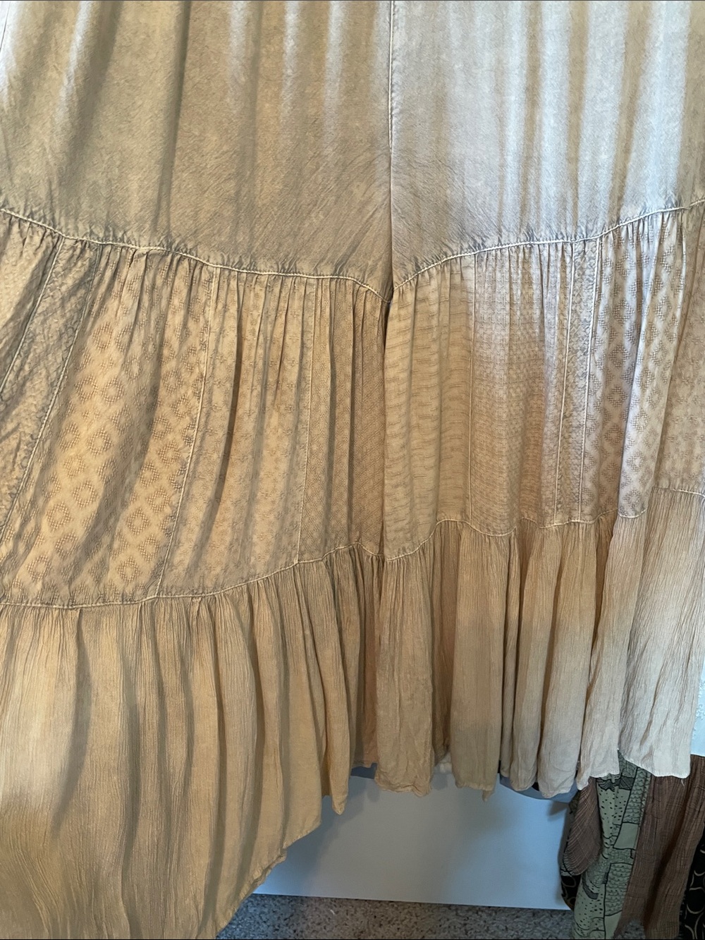 Boho Tiered Palazzo Patchwork Pants - Young Threads - Picture 13 of 13